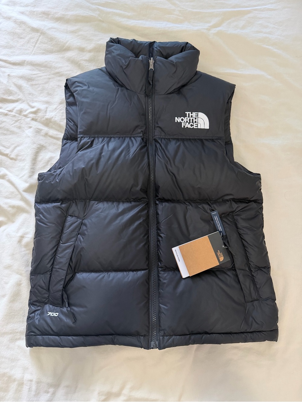 The North Face Men's Black Puffer Vest - 700 Fill